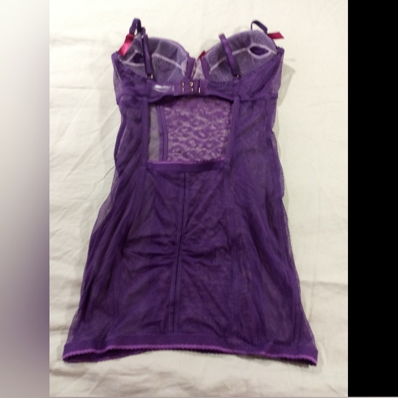 Victoria's Secret Silver Label Sexy Lace Lingerie Purple size 34C - Picture 2 of 8
